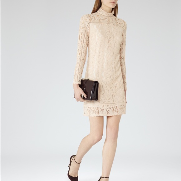 Reiss Pink Lace Dress - Picture 3 of 4